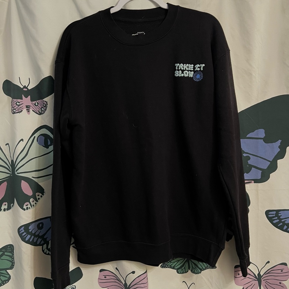 Take it slow crew sweater